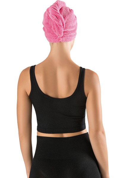 3'lü Pembe Mikrofiber Saç Bonesi Banyo & Sauna & Havuz Sonrası Havlu Pembe fırsatları