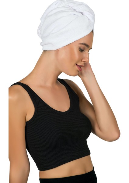 3'lü Beyaz Mikrofiber Saç Bonesi Daha Kısa Sürede Kuruluk Havlu Beyaz fiyatları