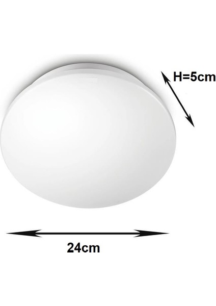 12 W Sıva Üstü LED Moonlıght Armatür Beyaz Işık 6400K