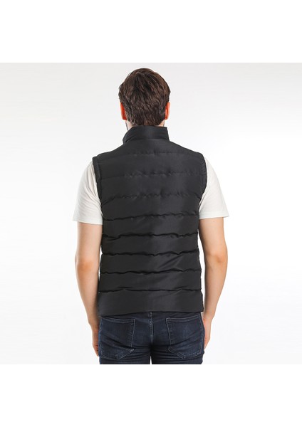 ZULA IN Erkek Slim Fit Yelek Siyah