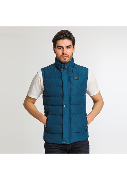 ZULA IN Erkek Slim Fit Yelek Lacivert
