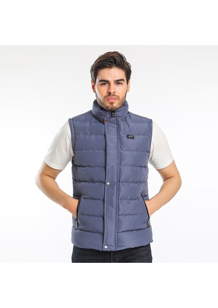 ZULA IN Erkek Slim Fit Yelek Petrol