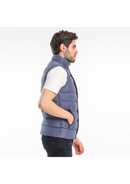 ZULA IN Erkek Slim Fit Yelek Petrol