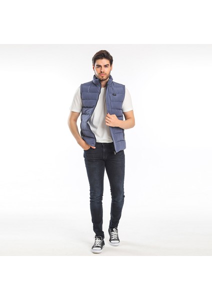 ZULA IN Erkek Slim Fit Yelek Petrol