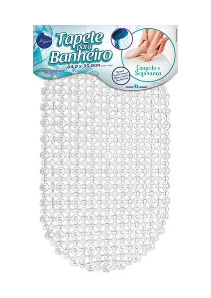 Şeffaf Banyo Küvet Vakumlu Kaydırmaz Paspas