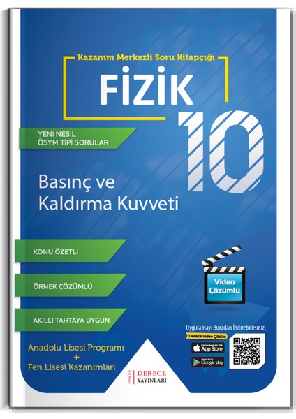 Derece Yayınları 10.Sınıf Fizik Modüler Set 2020-2021