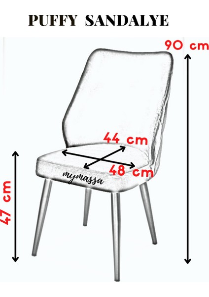Puffy Sandalye, Yemek Odası Sandalyesi, Mutfak Sandalyesi