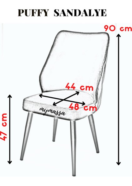 Puffy Sandalye, Yemek Odası Sandalyesi, Mutfak Sandalyesi fırsatları