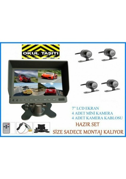 Mx 2037R Servis Araçları Için 4 Kameralı Kayıt Sistemi