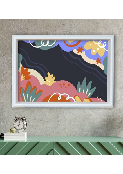 Gift Modern Art Tasarımlı Özel Ahşap Çerçeveli Tablo 46X66CM-6 fiyatları