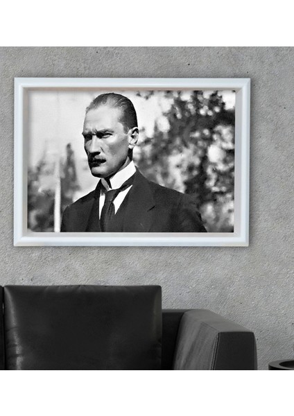 Gift Atatürk Temalı Özel Ahşap Çerçeveli Tablo 46X66CM-51