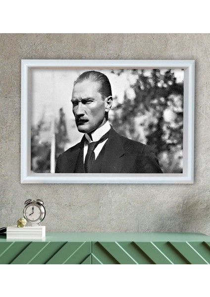 Gift Atatürk Temalı Özel Ahşap Çerçeveli Tablo 46X66CM-51