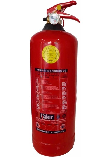 2 kg Kuru Kimyevi Tozlu Yangın Tüpü