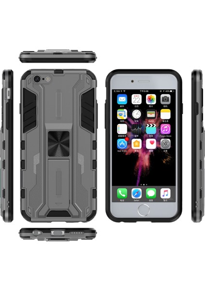 iPhone 6 / 6s İçin Çift Katmanlı Pc Tpu Bumper Kaymaz ShockProof Korumalı Kılıf (Yurt Dışından)