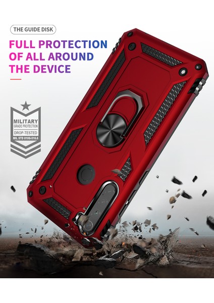 Xiaomi Redmi Note 8 İçin Çift Katmanlı Halkalı Standlı ShockProof Kılıf (Yurt Dışından) indirimleri