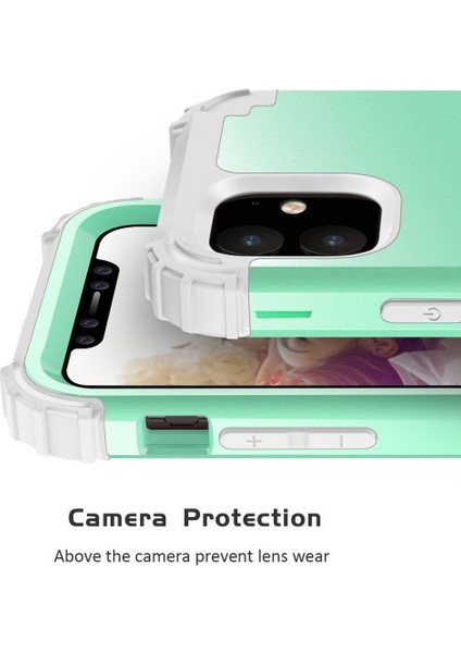 iPhone 11 İçin Pc Yumuşak Tpu Bumper 3'ü 1 Arada Koruma ShockProof Kılıf (Yurt Dışından) indirimleri