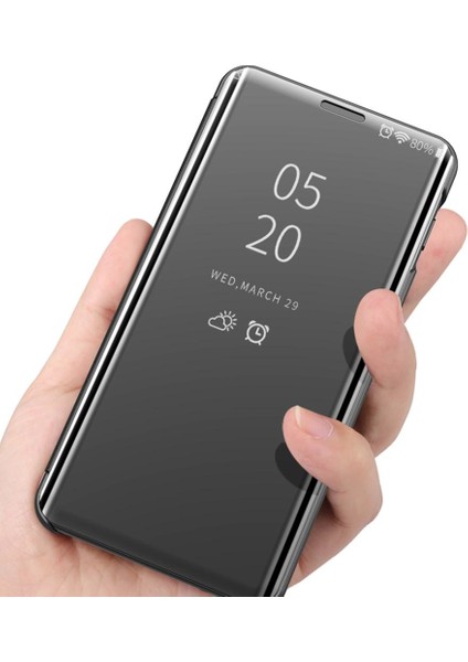 Samsung Galaxy S10 Plus İçin Pc Pu Deri Standlı Pencereli Kılıf (Yurt Dışından)