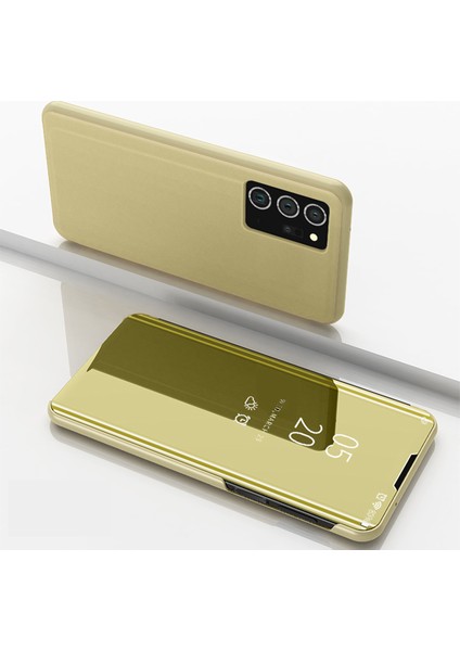 Samsung Galaxy Note 20 Ultra İçin Pc Pu Deri Standlı Pencereli Kılıf (Yurt Dışından)