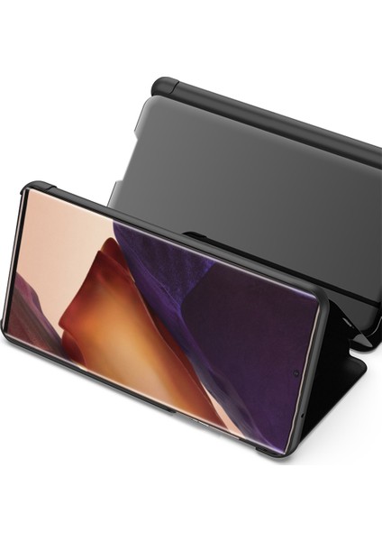 Samsung Galaxy Note 20 Ultra İçin Pc Pu Deri Standlı Pencereli Kılıf (Yurt Dışından)