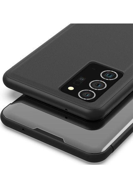 Samsung Galaxy Note 20 Ultra İçin Pc Pu Deri Standlı Pencereli Kılıf (Yurt Dışından)