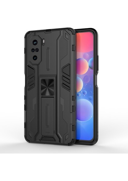 Xiaomi Redmi K40 / K40 Pro İçin Çift Katmanlı Pc Tpu Bumper Kaymaz ShockProof Korumalı Kılıf (Yurt Dışından)