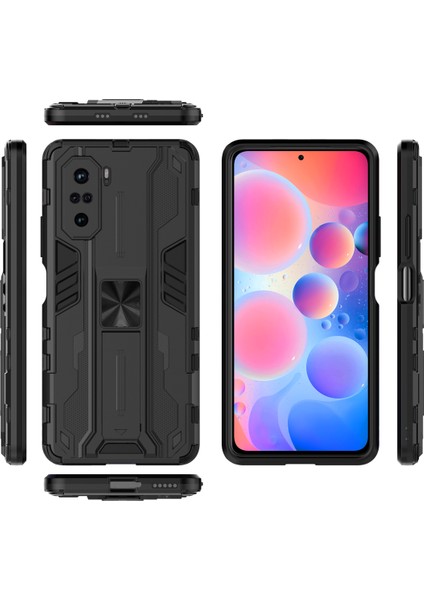 Xiaomi Redmi K40 / K40 Pro İçin Çift Katmanlı Pc Tpu Bumper Kaymaz ShockProof Korumalı Kılıf (Yurt Dışından)