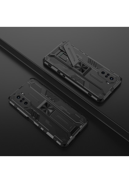 Xiaomi Redmi K40 / K40 Pro İçin Çift Katmanlı Pc Tpu Bumper Kaymaz ShockProof Korumalı Kılıf (Yurt Dışından)