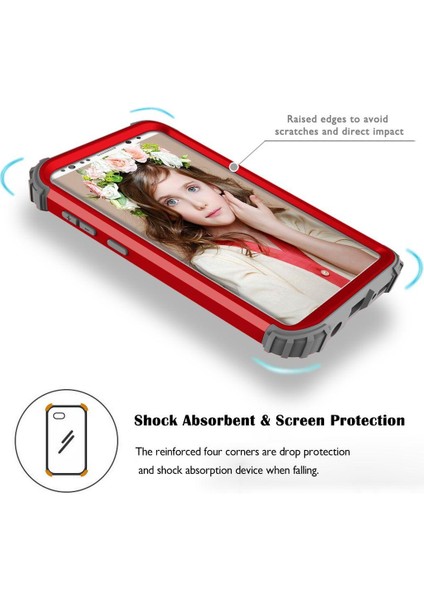 Samsung Galaxy S9 Plus İçin Pc Yumuşak Tpu Bumper 3'ü 1 Arada Koruma ShockProof Kılıf (Yurt Dışından)