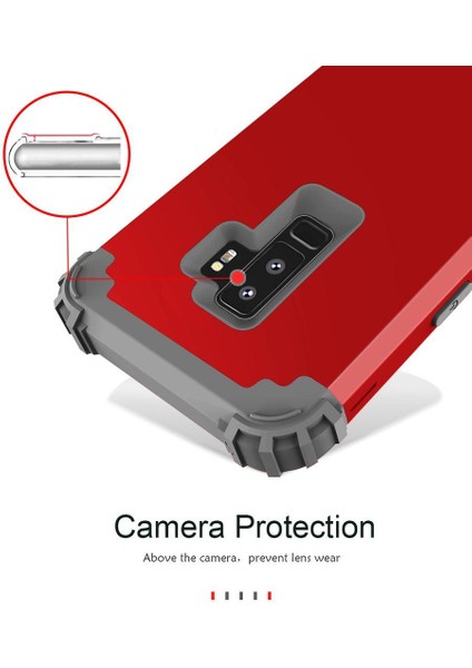 Samsung Galaxy S9 Plus İçin Pc Yumuşak Tpu Bumper 3'ü 1 Arada Koruma ShockProof Kılıf (Yurt Dışından)