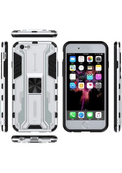 iPhone 6 / 6s İçin Çift Katmanlı Pc Tpu Bumper Kaymaz ShockProof Korumalı Kılıf (Yurt Dışından)