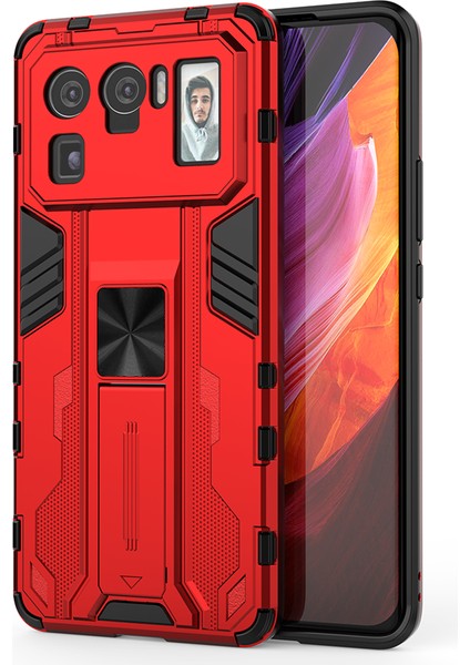 Xiaomi Mi 11 Ultra İçin Çift Katmanlı Pc Tpu Bumper Kaymaz ShockProof Korumalı Kılıf (Yurt Dışından)