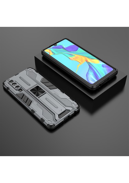 Huawei P30 İçin Çift Katmanlı Pc Tpu Bumper Kaymaz ShockProof Korumalı Kılıf (Yurt Dışından)