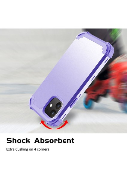 iPhone 11 İçin Pc Yumuşak Tpu Bumper 3'ü 1 Arada Koruma ShockProof Kılıf (Yurt Dışından)