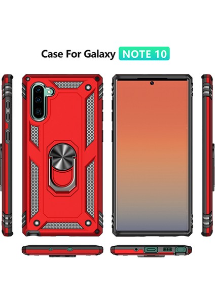 Samsung Galaxy Note 10 İçin Çift Katmanlı Halkalı Standlı ShockProof Kılıf (Yurt Dışından) fiyatları