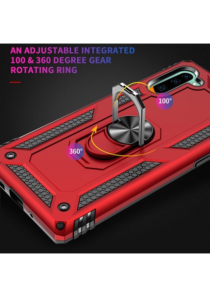 Samsung Galaxy Note 10 İçin Çift Katmanlı Halkalı Standlı ShockProof Kılıf (Yurt Dışından) fırsatları