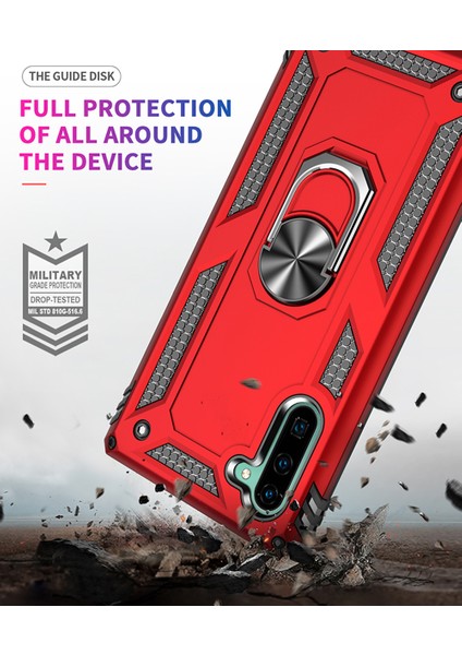 Samsung Galaxy Note 10 İçin Çift Katmanlı Halkalı Standlı ShockProof Kılıf (Yurt Dışından) indirimleri