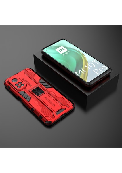 Xiaomi Mi 10T / 10T Pro 5G İçin Çift Katmanlı Pc Tpu Bumper Kaymaz ShockProof Korumalı Kılıf (Yurt Dışından)