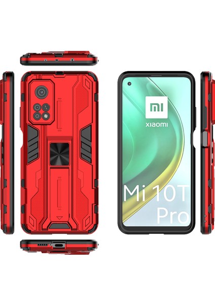 Xiaomi Mi 10T / 10T Pro 5G İçin Çift Katmanlı Pc Tpu Bumper Kaymaz ShockProof Korumalı Kılıf (Yurt Dışından)