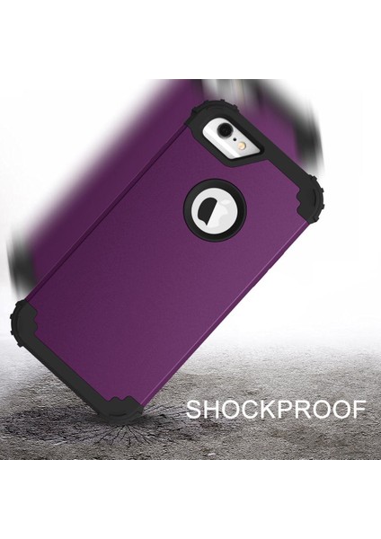 iPhone 6 / 6s İçin Pc Yumuşak Tpu Bumper 3'ü 1 Arada Koruma ShockProof Kılıf (Yurt Dışından)