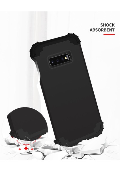 Samsung Galaxy S10E İçin Pc Yumuşak Tpu Bumper 3'ü 1 Arada Koruma ShockProof Kılıf (Yurt Dışından)