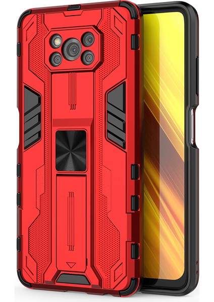 Xiaomi Poco X3 / X3 Nfc / X3 Pro İçin Çift Katmanlı Pc Tpu Bumper Kaymaz ShockProof Korumalı Kılıf (Yurt Dışından)