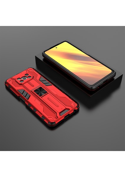 Xiaomi Poco X3 / X3 Nfc / X3 Pro İçin Çift Katmanlı Pc Tpu Bumper Kaymaz ShockProof Korumalı Kılıf (Yurt Dışından)
