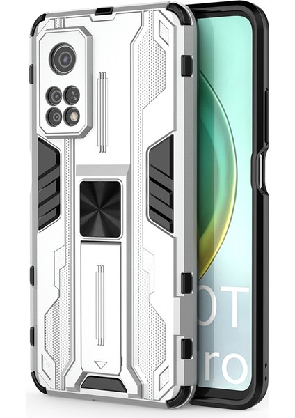 Xiaomi Mi 10T / 10T Pro 5G İçin Çift Katmanlı Pc Tpu Bumper Kaymaz ShockProof Korumalı Kılıf (Yurt Dışından)