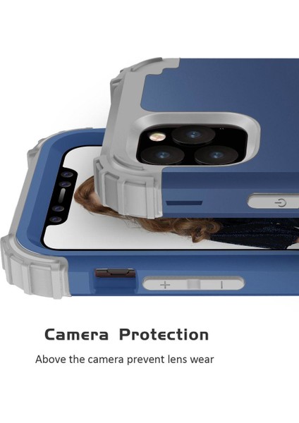 iPhone 11 Pro Max İçin Pc Yumuşak Tpu Bumper 3'ü 1 Arada Koruma ShockProof Kılıf (Yurt Dışından)