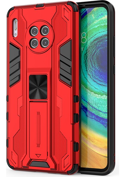 Huawei Mate 30 İçin Çift Katmanlı Pc Tpu Bumper Kaymaz ShockProof Korumalı Kılıf (Yurt Dışından)