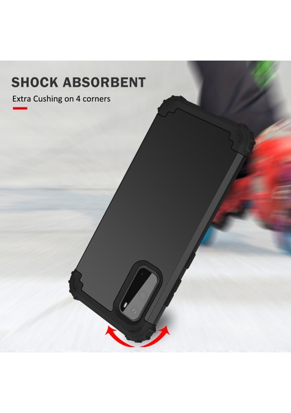 Samsung Galaxy S20 İçin Yumuşak Silikon Pc Bumper 3'ü 1 Arada ShockProof Korumalı Kılıf (Yurt Dışından)