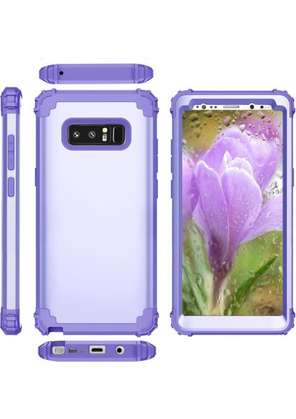 Samsung Galaxy Note 8 İçin Pc Yumuşak Tpu Bumper 3'ü 1 Arada Koruma ShockProof Kılıf (Yurt Dışından)