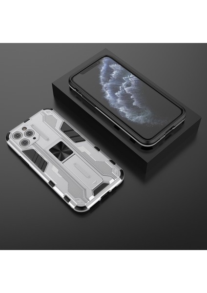 iPhone 11 Pro Max İçin Çift Katmanlı Pc Tpu Bumper Kaymaz ShockProof Korumalı Kılıf (Yurt Dışından)