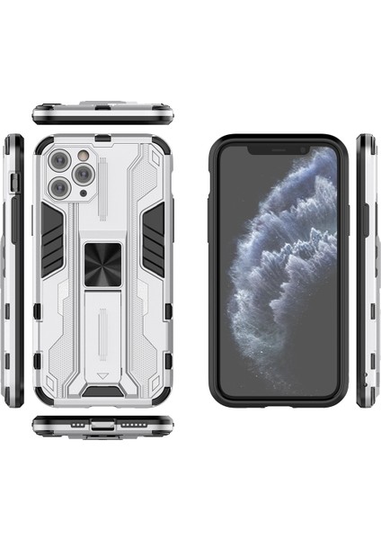 iPhone 11 Pro Max İçin Çift Katmanlı Pc Tpu Bumper Kaymaz ShockProof Korumalı Kılıf (Yurt Dışından)