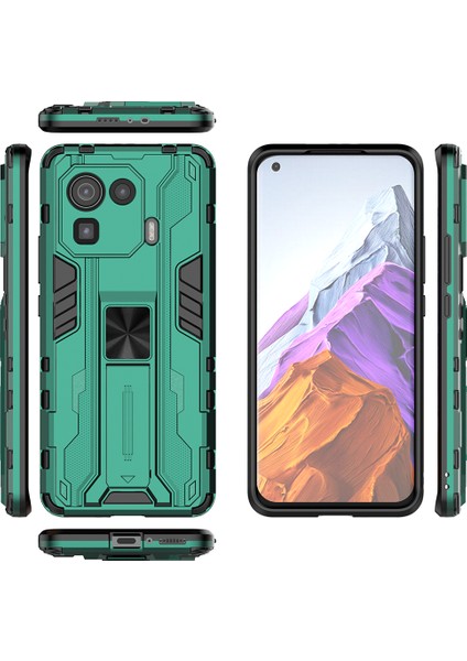 Xiaomi Mi 11 Pro İçin Çift Katmanlı Pc Tpu Bumper Kaymaz ShockProof Korumalı Kılıf (Yurt Dışından)